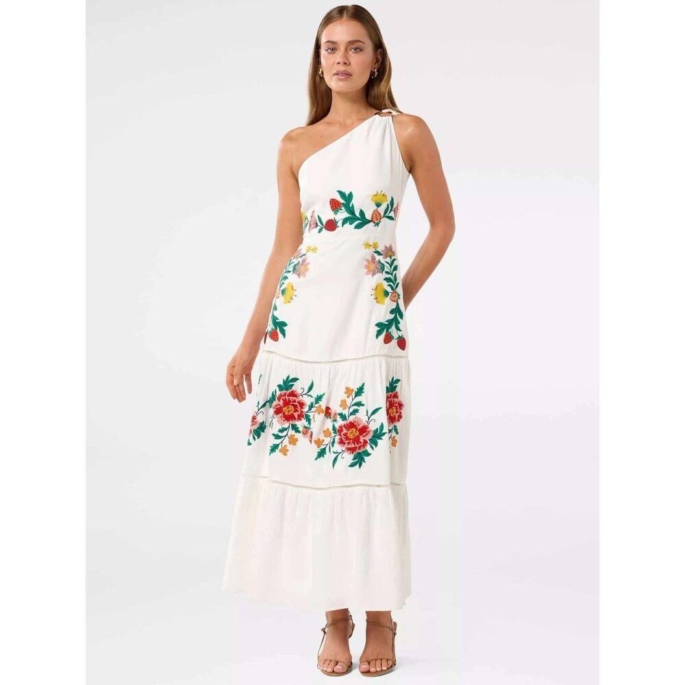 Forever New Ollie One Shoulder Maxi Dress $199
